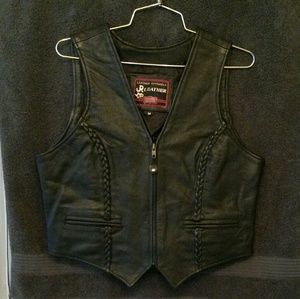Kids leather vest